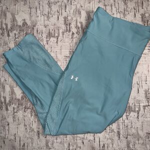 Under Armour Women's UA Vanish Mesh Crop Ankle Nylon Fitted Leggings Size XL